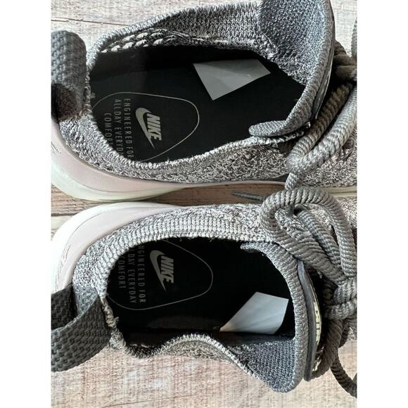 Nike Max Air Thea Ultra Flynet Oreo Sneaker 7 Sock-like Fit Comfort Black Pink - Picture 9 of 11